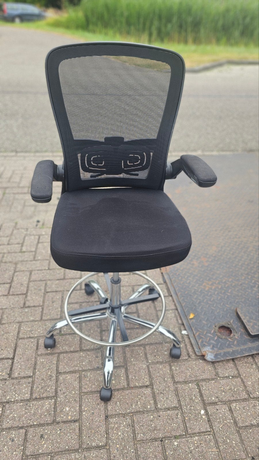 werkstoel €125,=, Ophalen of Verzenden, Zo goed als nieuw, Zwart