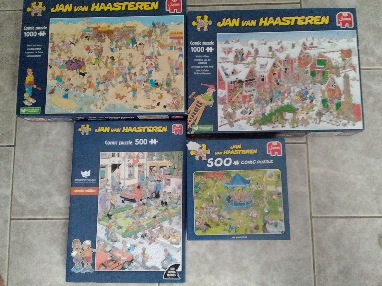 Jan van Haasteren en wasgij, Hobby en Vrije tijd, Denksport en Puzzels, Ophalen, 500 t/m 1500 stukjes, Zo goed als nieuw