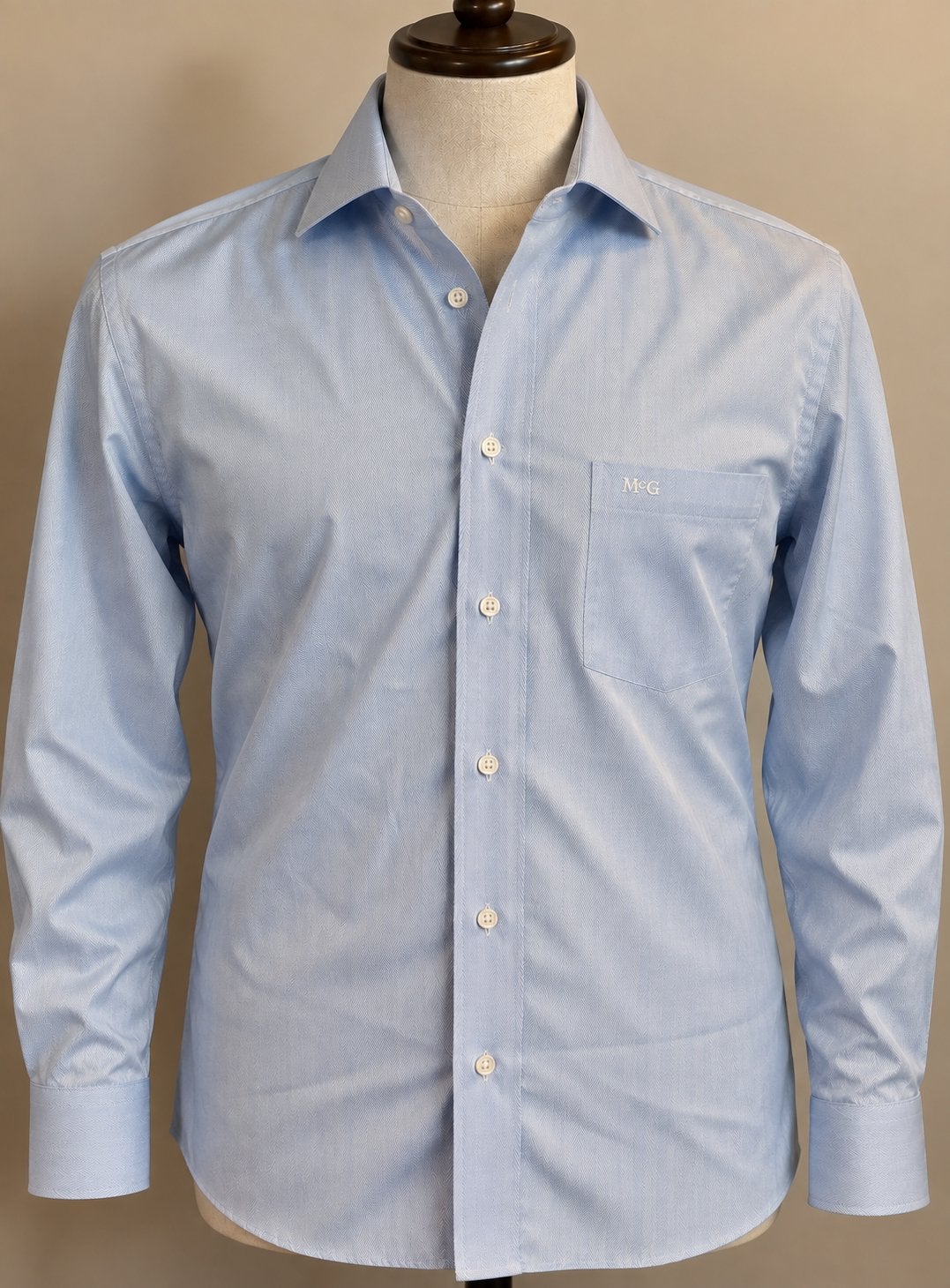 McGregor Distinction overhemd – maat 43 (XL), Kleding | Heren, Ophalen of Verzenden, Zo goed als nieuw, Blauw, Halswijdte 43/44 (XL)