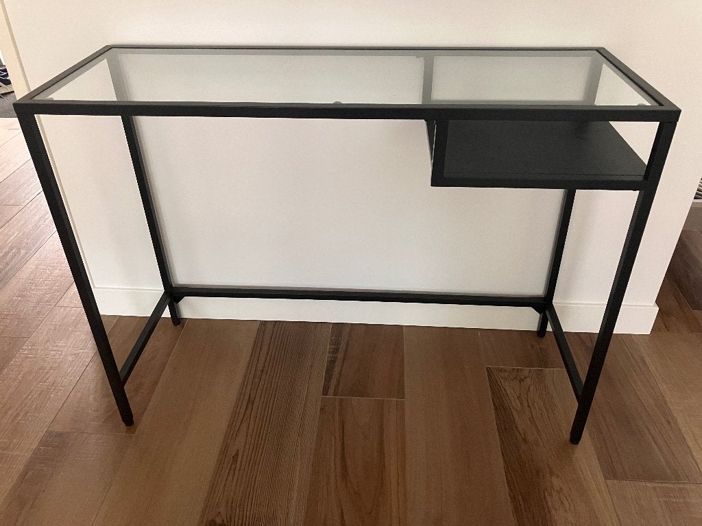 Vittsjö glazen bureau IKEA, Ophalen, Zo goed als nieuw, IKEA, Computerbureau