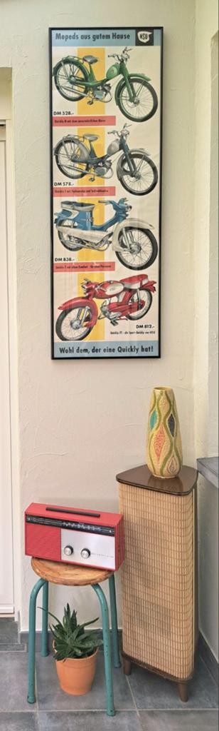 NSU Quickly N/S/TT/TT Cavallino Reklame poster jaren 50, Verzamelen, Posters, Rechthoekig Staand, Nieuw, Ophalen of Verzenden