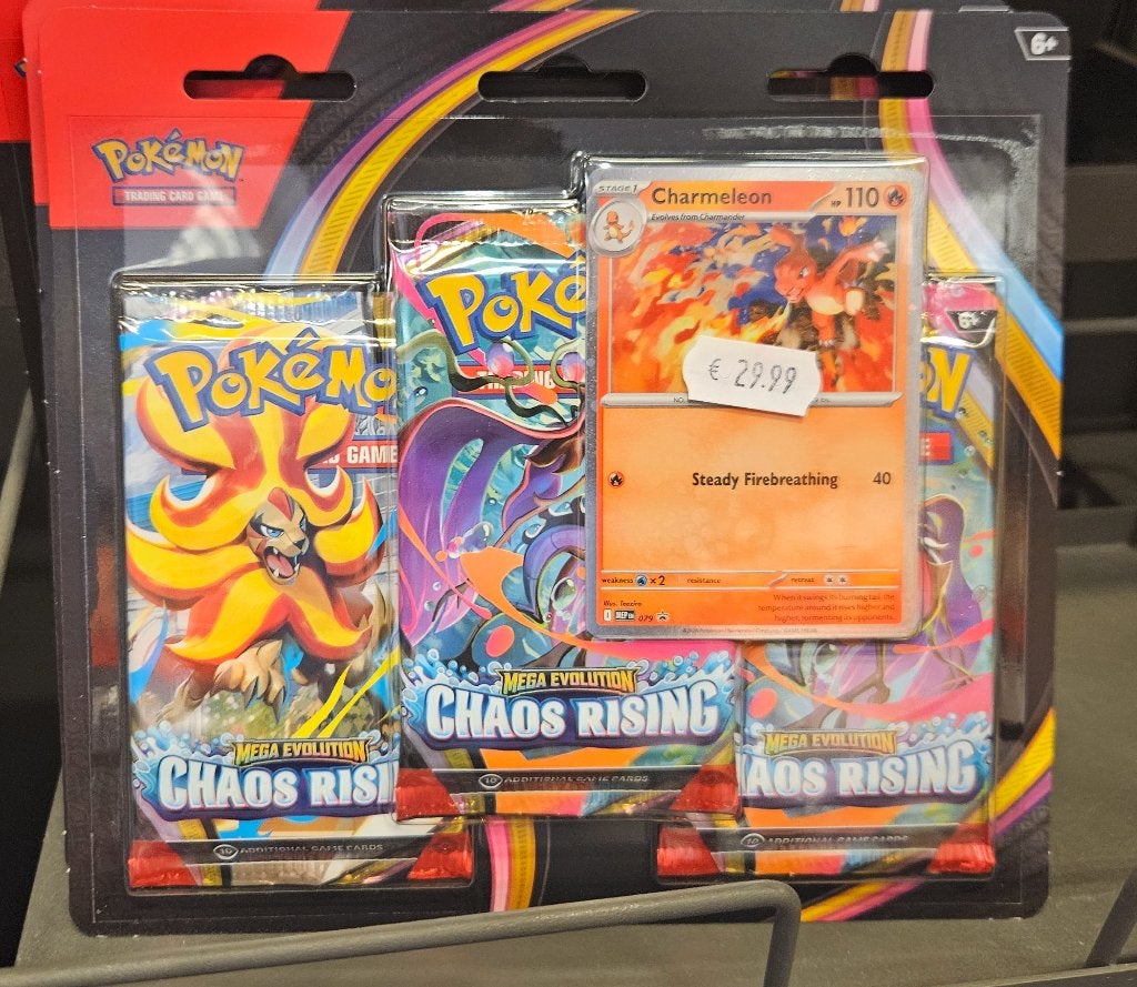 Pokemon Chaos Rising blister pack booster, Ophalen of Verzenden, Nieuw, Boosterbox, Foil