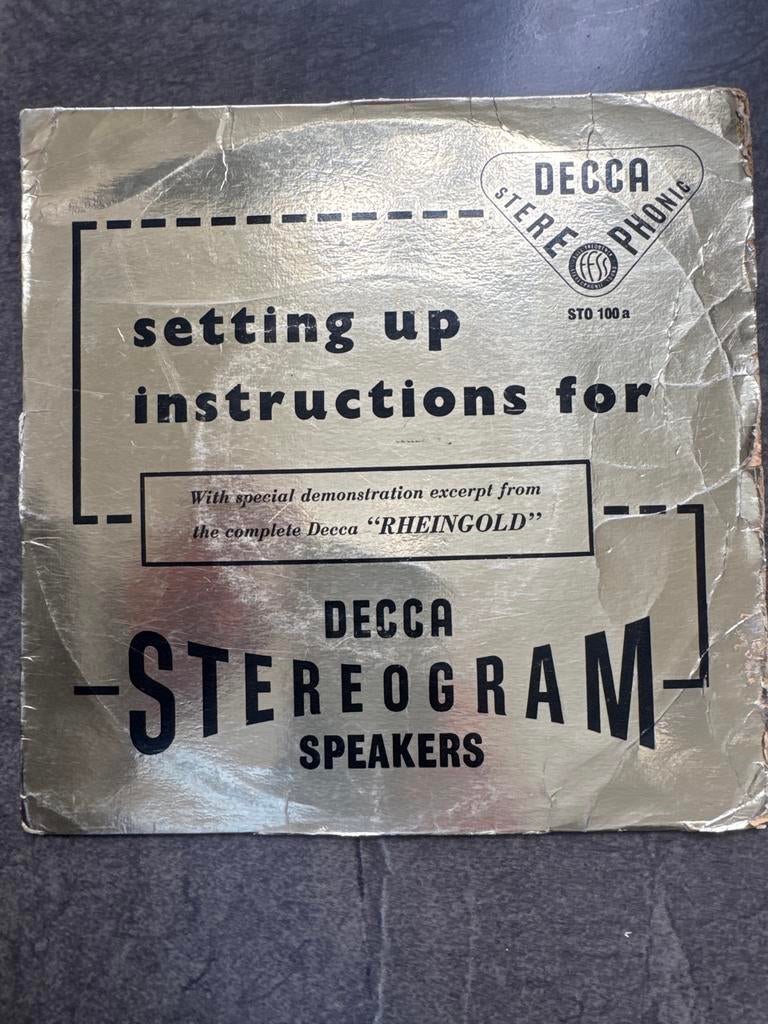 Decca Stereogram Speakers handleiding, Ophalen of Verzenden, Gebruikt, Overige typen, Overige merken