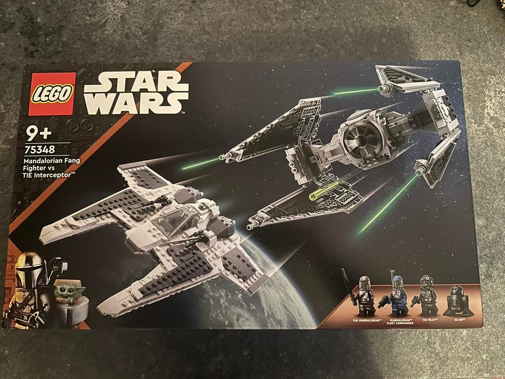 Lego 75348, Mandalorian Fang Fighter vs TIE Interceptor, Verzenden, Nieuw