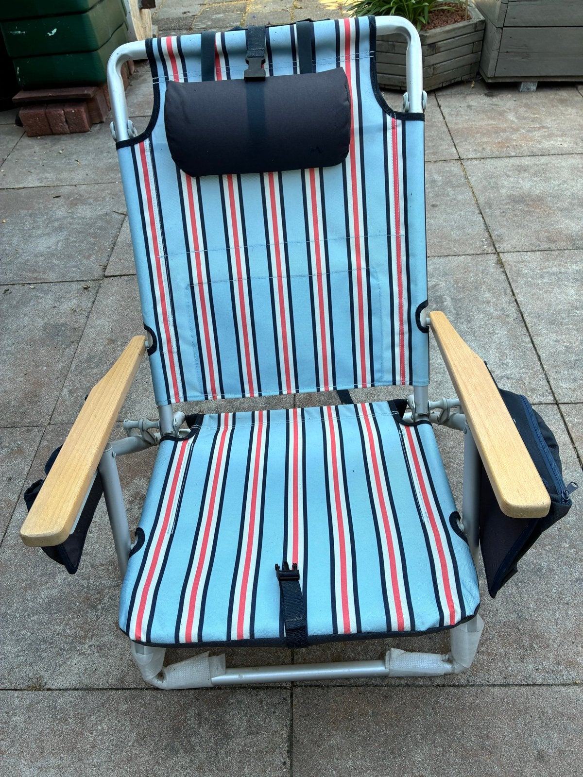 2 x Comfortabele opvouwbare campingstoel met rugzakfunctie, Ophalen, Gebruikt, Campingstoel
