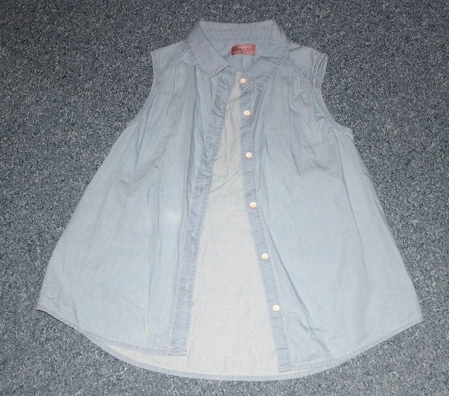 Geweldig mooi lichtblauw Mango gilet/vest, mt 152, Kinderen en Baby's, Kinderkleding | Maat 152, Meisje, Trui of Vest, Mango, Ophalen of Verzenden