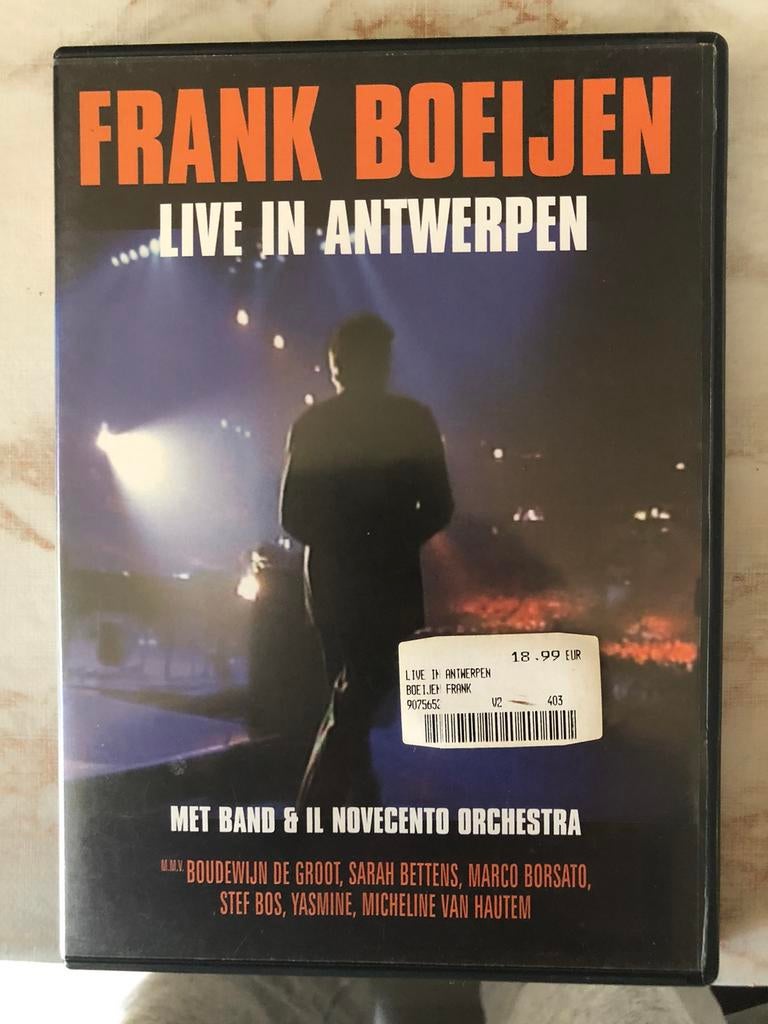 Dvd frank boeijen live concert in Antwerpen, Alle leeftijden, Ophalen of Verzenden, Zo goed als nieuw
