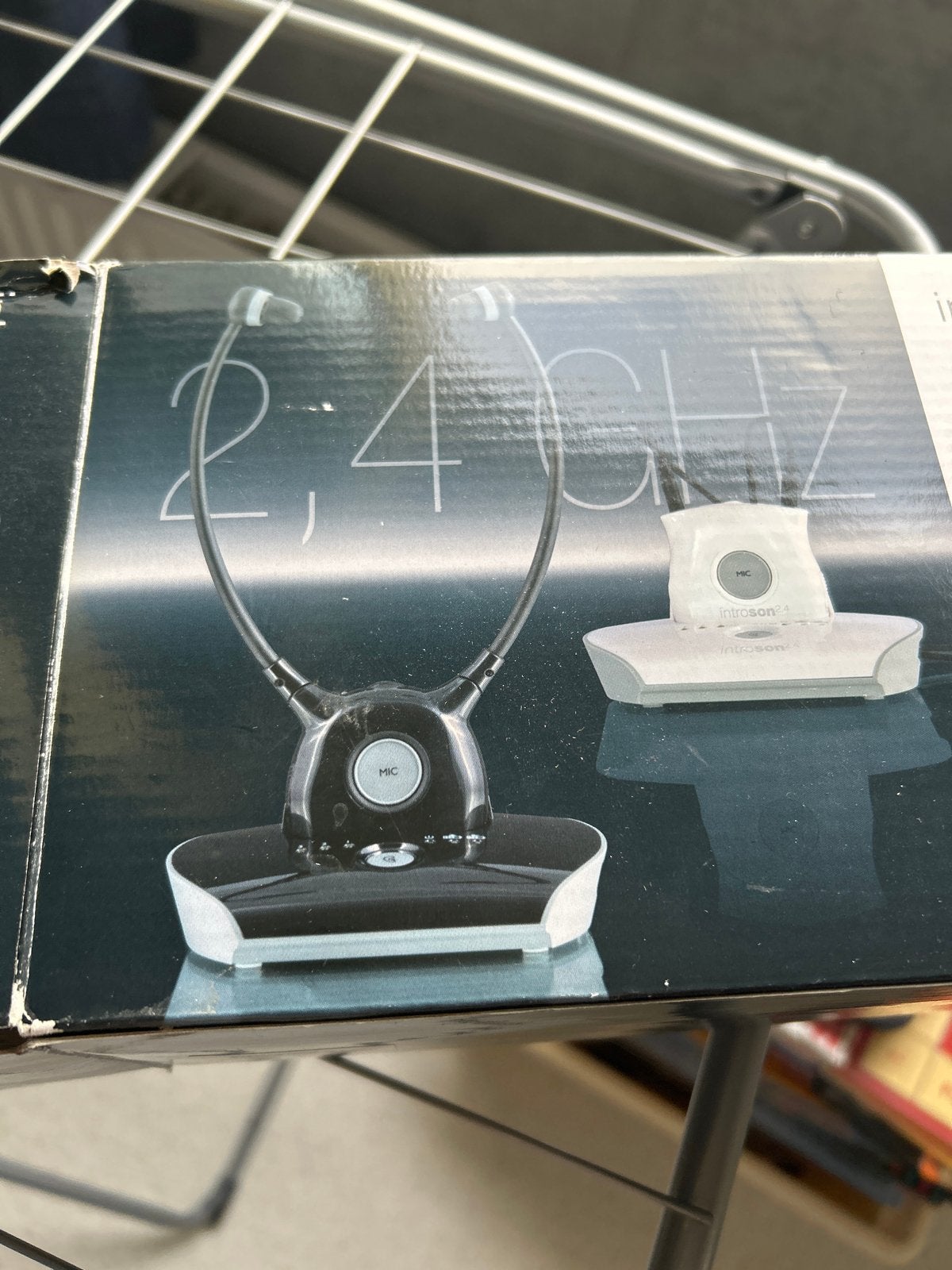 Humantechnik Introsound 2.4 GHz Draadloze Hoofdtelefoon, Zo goed als nieuw, Wit, Over-ear, Draadloos
