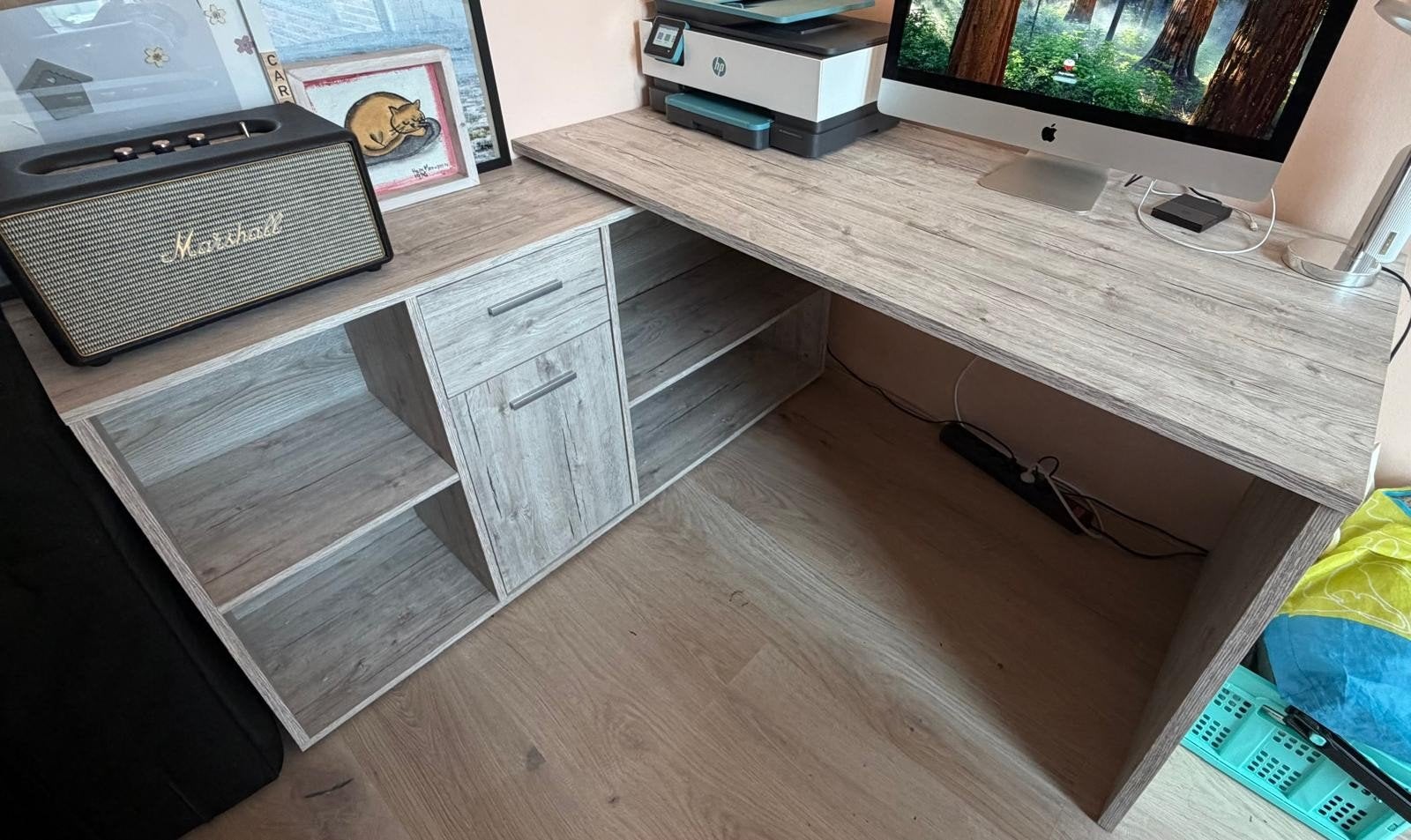 Hoekbureau Lex - eiken - 66,5x136x74, Ophalen