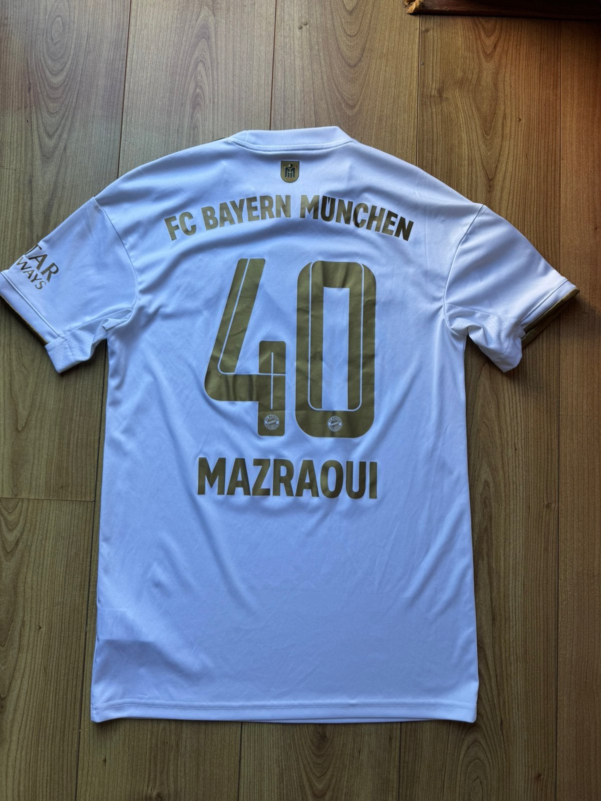 Origineel voetbalshirt FC Bayern München Mazraoui #14, Ophalen of Verzenden, Zo goed als nieuw