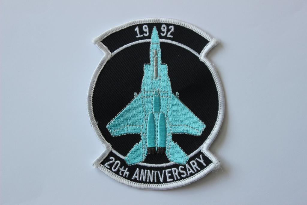 patch 20  years  f-15   usaf  ang  usafe  1972-1992, Verzenden, Zo goed als nieuw, Patch, Badge of Embleem