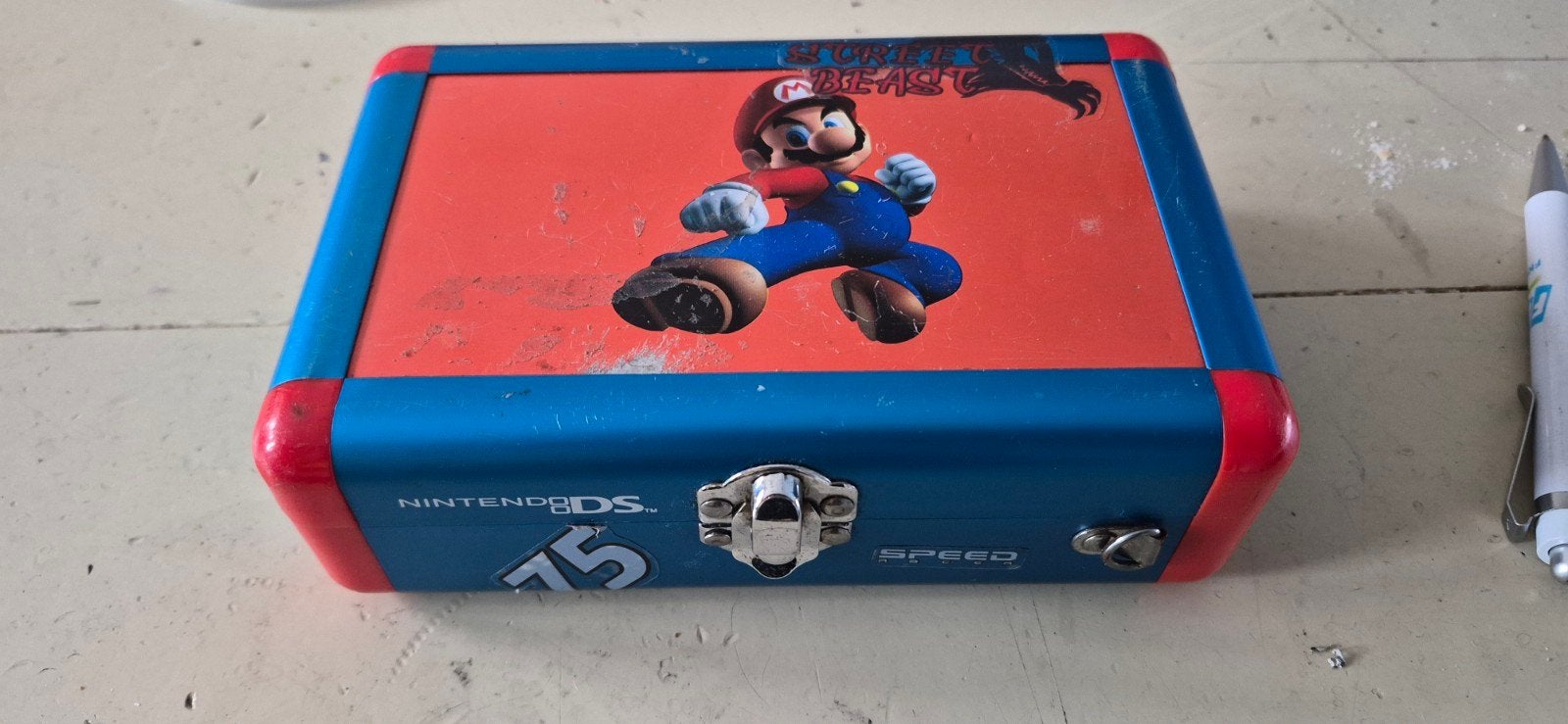Nintendo DS originele box - Mario design, Spelcomputers en Games, Gebruikt, Hoesje, Nintendo, Nintendo
