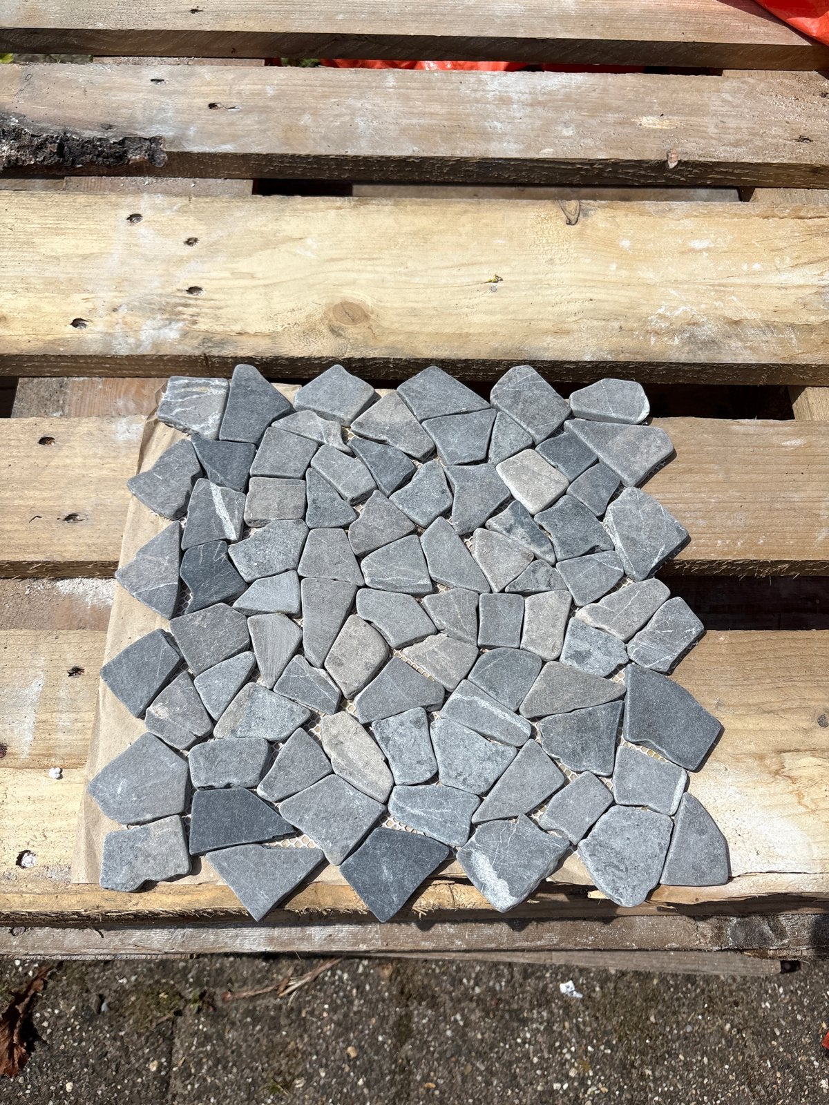Stabigo Interlocking mozaiek tegels Grijs 30x30 cm, Ophalen, Overige materialen, Overige typen, Nieuw