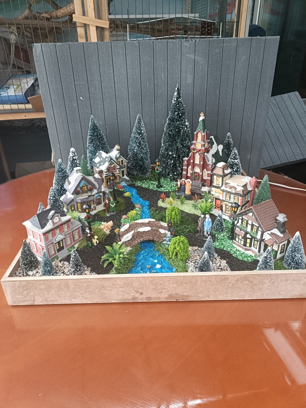 dienblad met kerst tafereel, Diversen, Ophalen