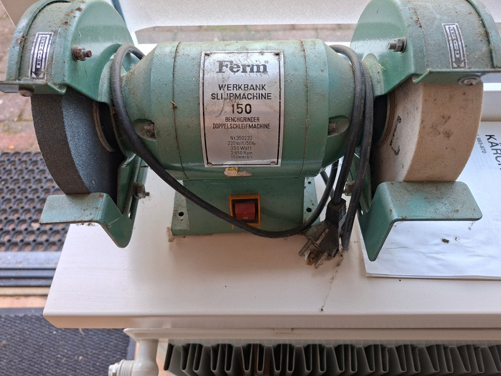 Ferm Werkbankslijpmachine 150 - 350 Watt, Ophalen of Verzenden