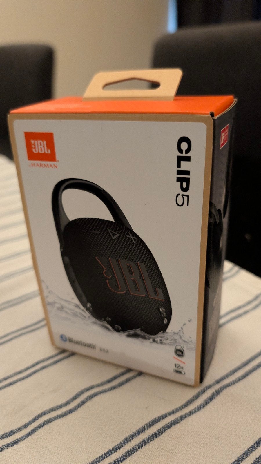 JBL Clip 5 Draagbare Bluetooth Speaker Waterdicht Zwart, Audio, Tv en Foto, Luidsprekers, Inclusief kabels, JBL, Nieuw, Ophalen of Verzenden