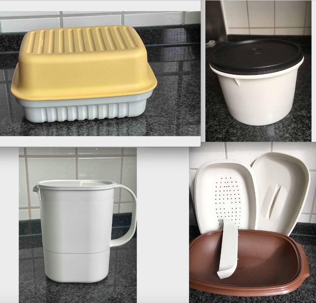 Diverse Tupperware Vintage - Zo goed als nieuw, Huis en Inrichting, Ophalen of Verzenden, Zo goed als nieuw, Overige kleuren, Overige typen