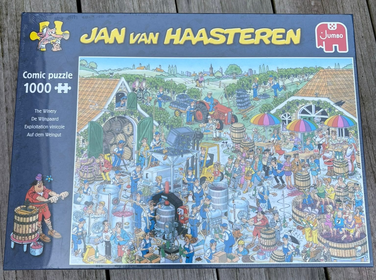 Jan van Haasteren de wijngaard 1000 nieuw in doos, Ophalen, 500 t/m 1500 stukjes, Nieuw, Legpuzzel
