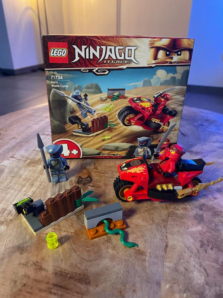 LEGO Ninjago Kai’s Zwaardmotor. Serienummer 71734, Kinderen en Baby's, Speelgoed | Duplo en Lego, Lego, Ophalen of Verzenden, Zo goed als nieuw