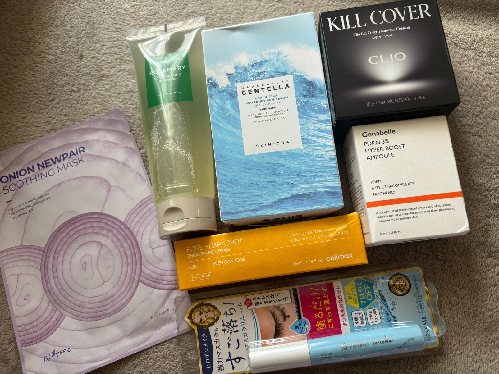 Korean skincare en makeup pakket, Ophalen of Verzenden, Zo goed als nieuw, Gehele gezicht
