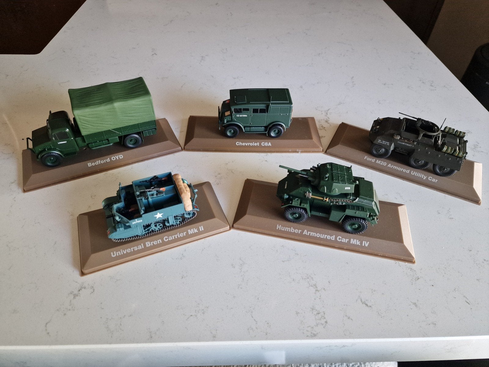 Collectie WO2 voertuigen schaal 1:43, Ophalen of Verzenden, Zo goed als nieuw, Auto, Overige merken