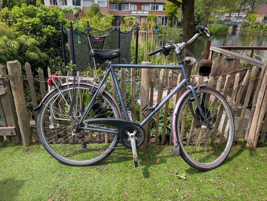 Raleigh Hornet herenfiets - Gebruikt, Fietsen en Brommers, Fietsen | Heren | Herenfietsen, Overige merken, Gebruikt, Velgrem, Versnellingen
