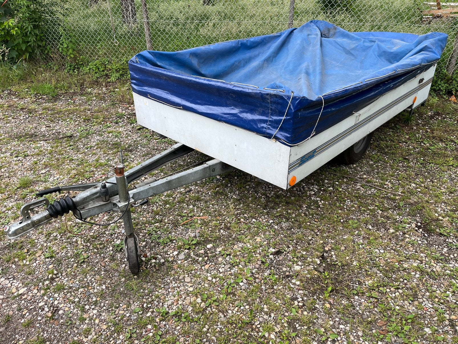 Aanhanger aanhangwagen trailer onderstel, Ophalen, Gebruikt