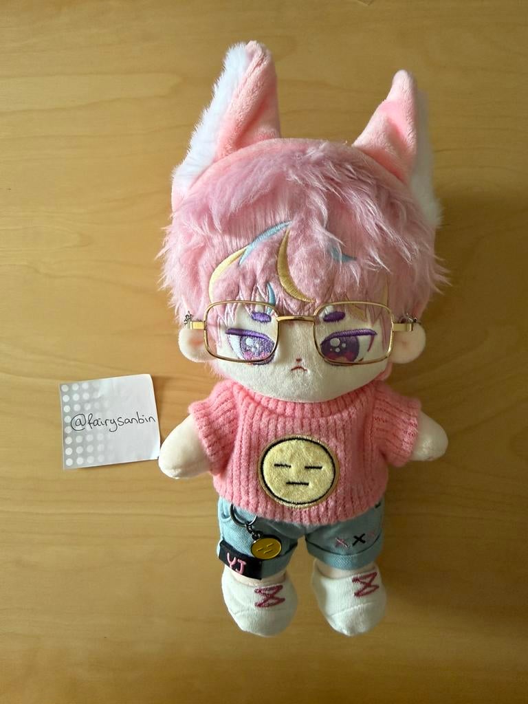 Txt yeonjun 20 cm pop plushie, Ophalen of Verzenden, Zo goed als nieuw, Pop, Beeldje of Miniatuur