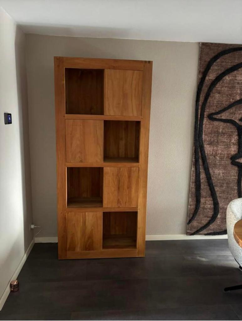 Teak kast /boekenkast/divider/buffet, Huis en Inrichting, Kasten | Boekenkasten, Ophalen, 25 tot 50 cm, 200 cm of meer