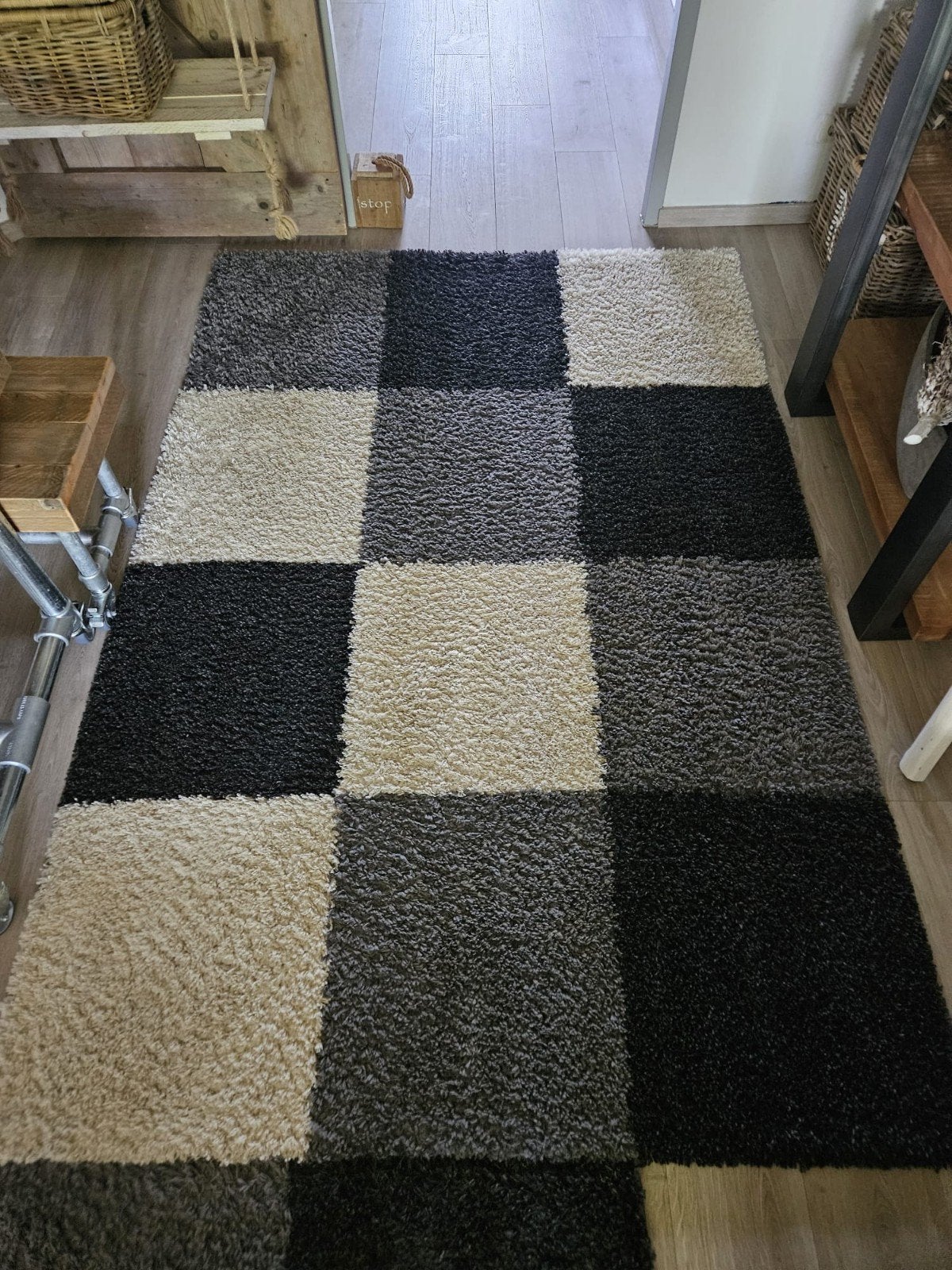 2x Izgst. Vloerkleed Shaggy 160x230 cm - Rookvrij/Diervrij, Ophalen