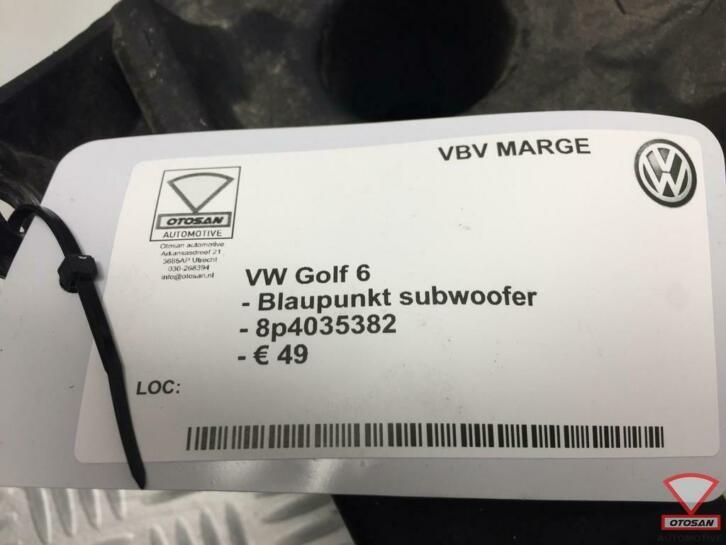 vw golf 6 blaupunkt subwoofer 8p4035382, Gebruikt, Volkswagen, Volkswagen AG, Berliner Ring 2
38440  Wolfsburg, DE