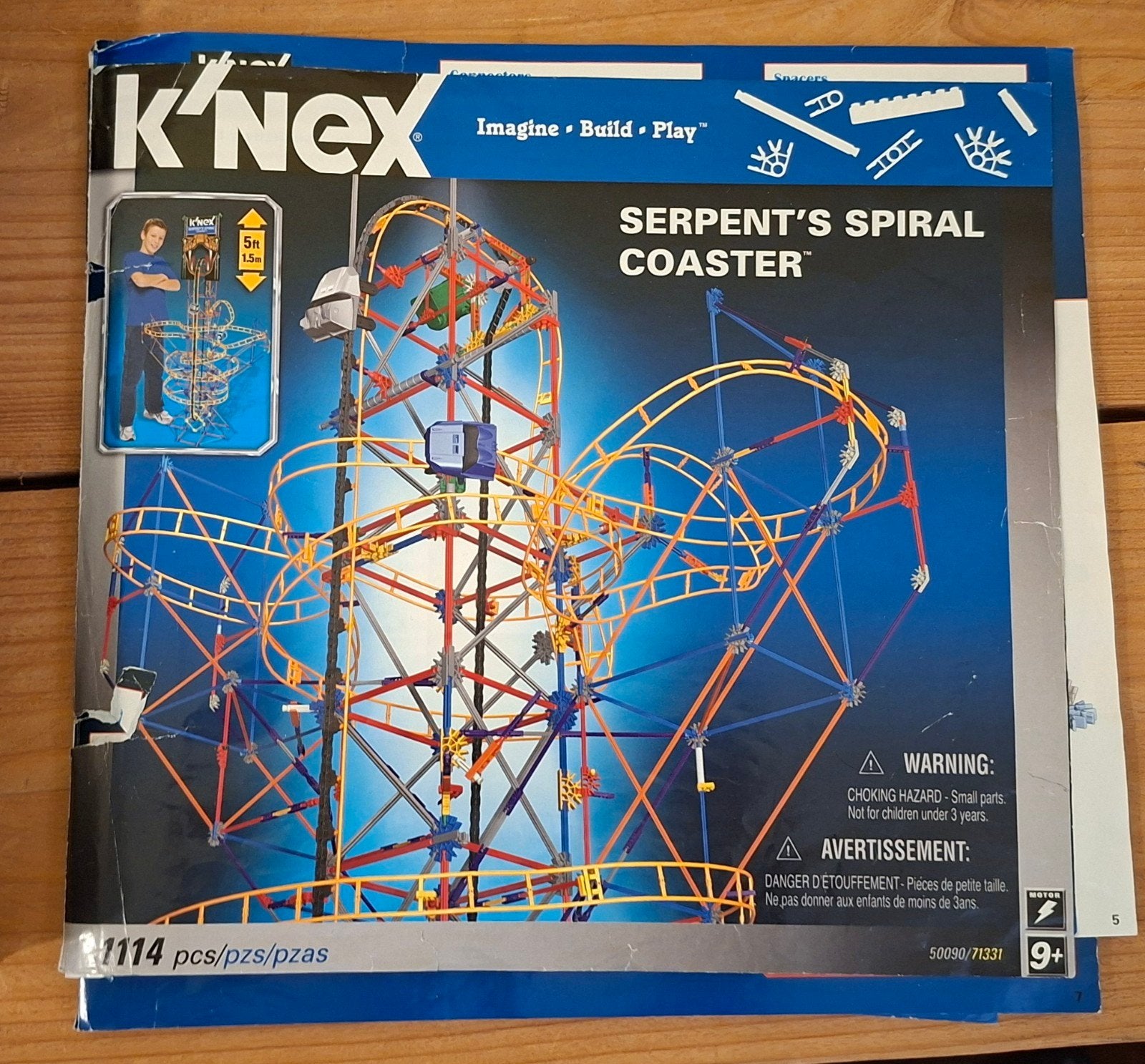 Drie grote K'nex achtbanen, Ophalen, Gebruikt, K'nex