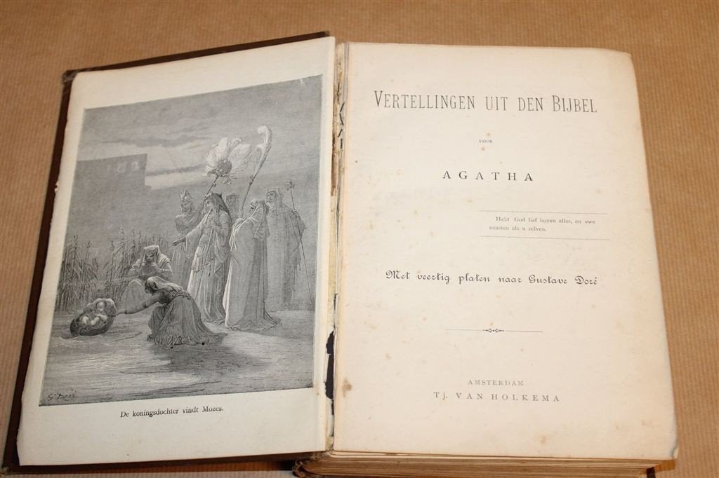 Bijbel Vertellingen —Agatha, Gustave Doré Prenten 1e dr 1886, Ophalen of Verzenden