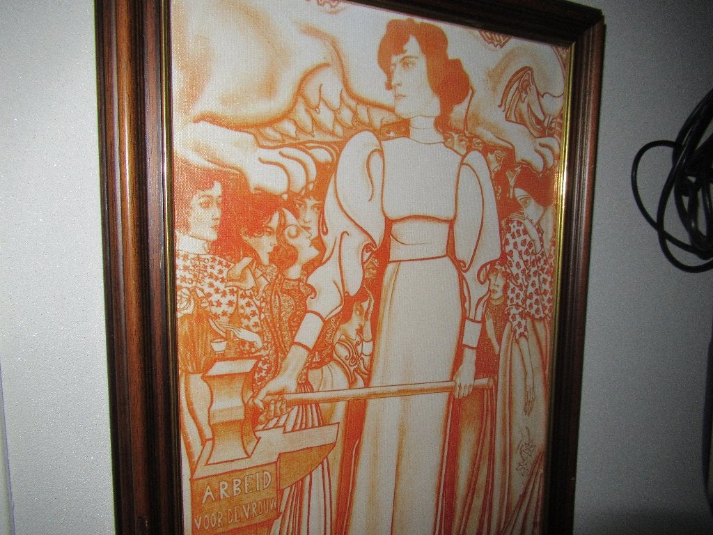 JAN TOOROP VROUWEN ARBEID AFFICHE 1898, Antiek en Kunst, Kunst | Litho's en Zeefdrukken, Ophalen of Verzenden, Overige onderwerpen