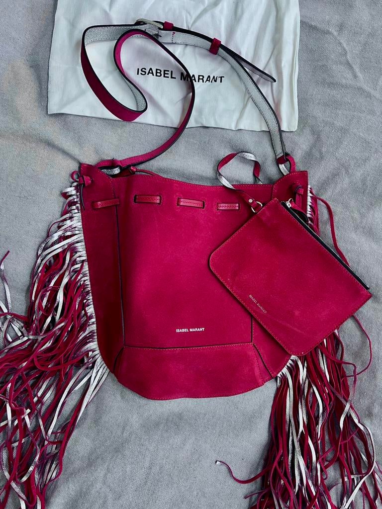 Nieuwe Isabel Marant tas met pouch rood, Ophalen of Verzenden, Nieuw, Rood, Handtas