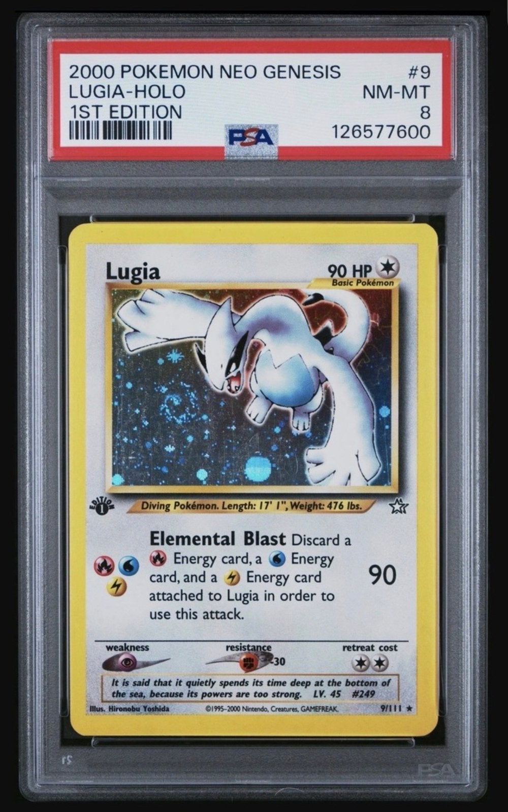 Lugia  PSA 8. Alleen Ruilen, Ophalen of Verzenden, Zo goed als nieuw