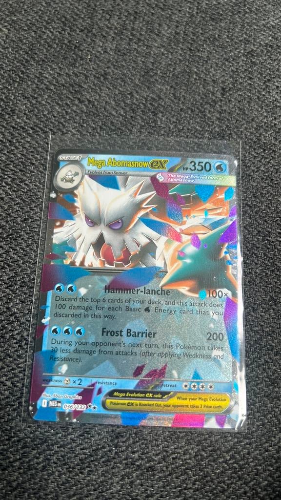 Mega abomasnow ex pokemon, Ophalen of Verzenden, Zo goed als nieuw