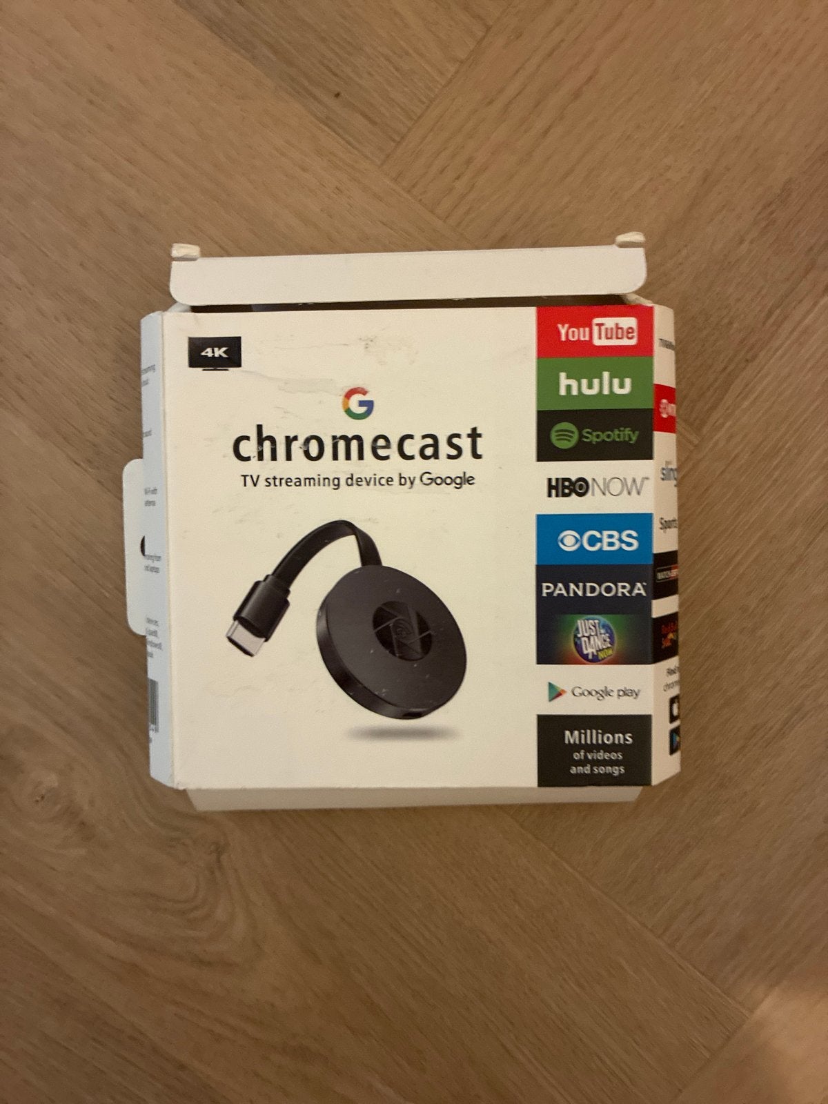 Google Chromecast 4K - werkt uitstekend, Audio, Tv en Foto, Verzenden, Chromecast, Zo goed als nieuw, Chromecast de