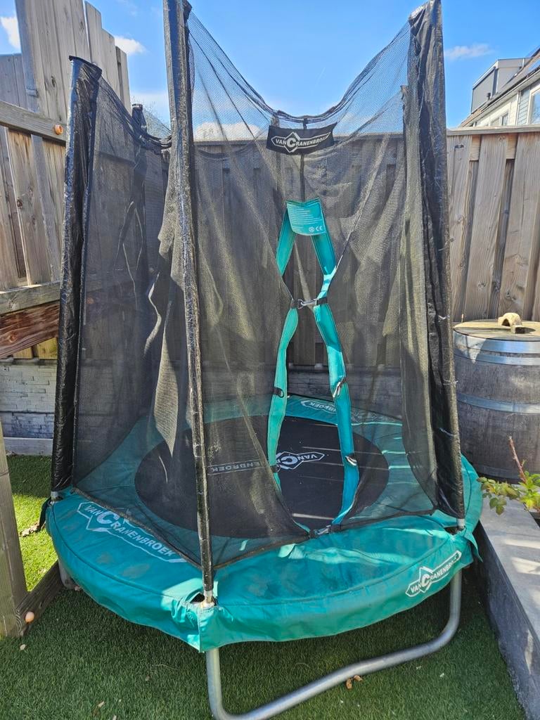 Van Cranenbroek trampoline met net, Kinderen en Baby's, Speelgoed | Buiten | Trampolines, Ophalen