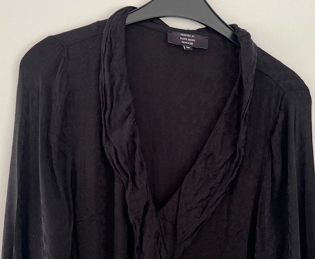 Nikkie by Kate Moss, prachtig bloesje van mooie stof mt 38., Maat 38/40 (M), Zwart, Ophalen of Verzenden, Zo goed als nieuw