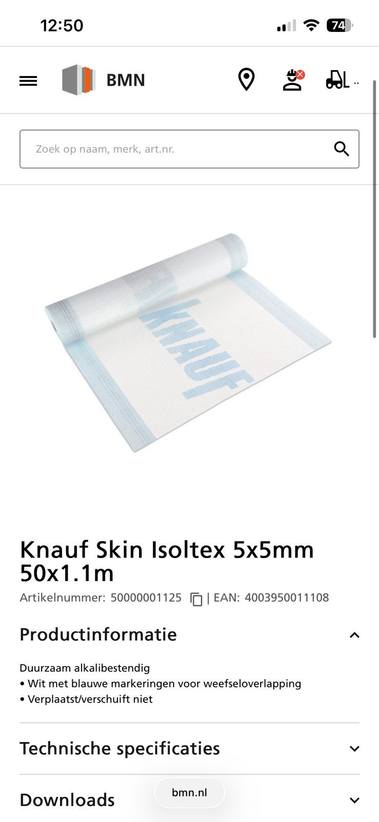 Knauf stucgaas isoltex, Ophalen of Verzenden, Zo goed als nieuw