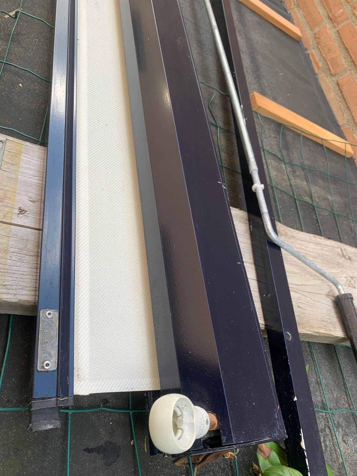 2 Screen blauw-wit 211/213 breed x170cm / wit-wit 220x160cm, Ophalen, 150 tot 300 cm, Screen, Minder dan 250 cm