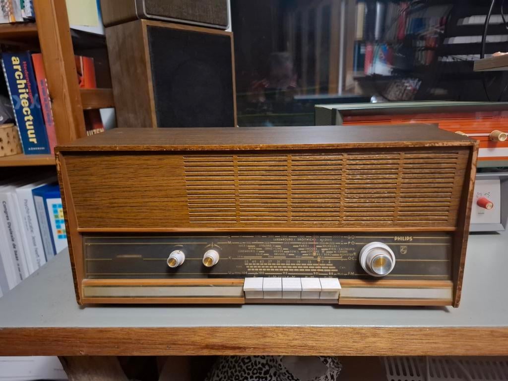 Philips buizen radio B3X54A in goede conditie, Audio, Tv en Foto, Radio's, Gebruikt, Radio, Ophalen of Verzenden