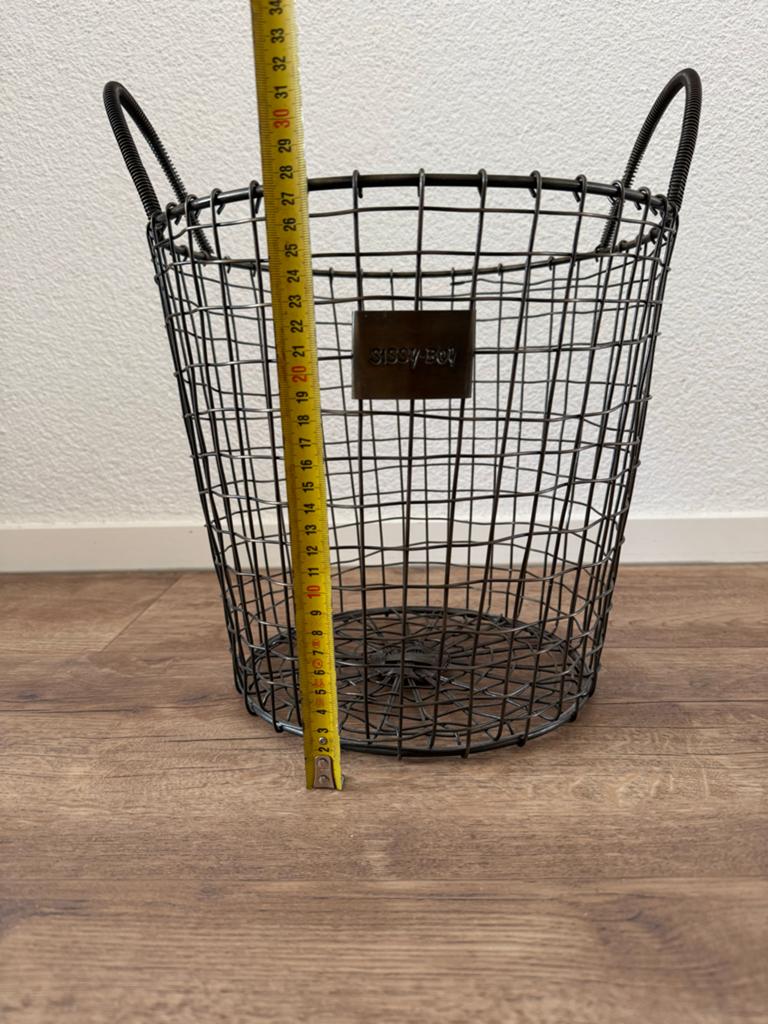 Metalen Mand Sissy Boy - Stijlvolle Opberger, Ophalen, Overige materialen, Gebruikt, Mand