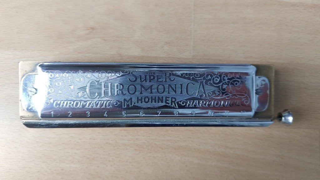mondharmonica M. Hohner, Ophalen of Verzenden, Gebruikt, Chromatisch, C-mondharmonica