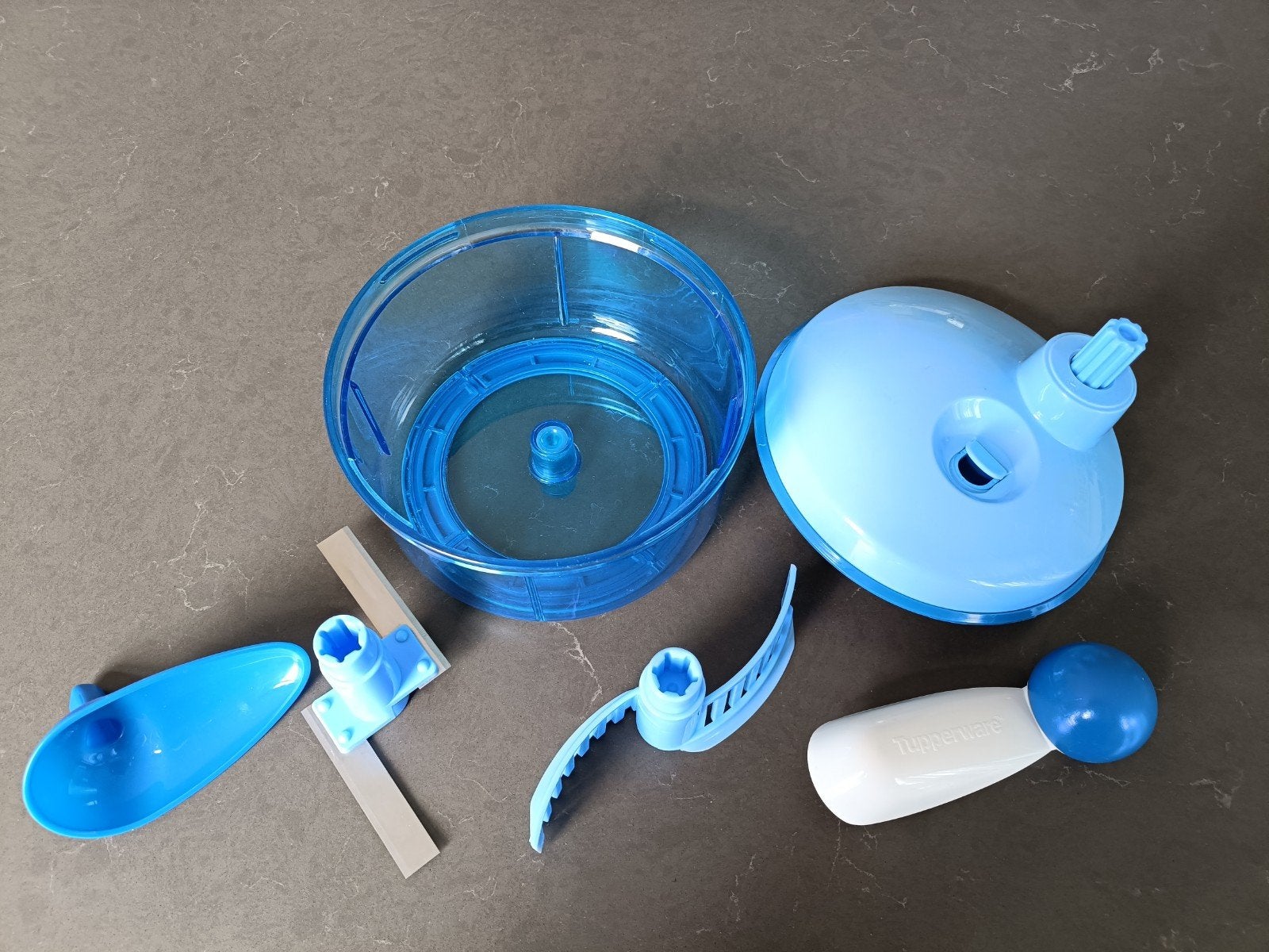 Tupperware Quick chef, Huis en Inrichting, Keuken | Tupperware, Ophalen of Verzenden, Zo goed als nieuw, Blauw, Overige typen