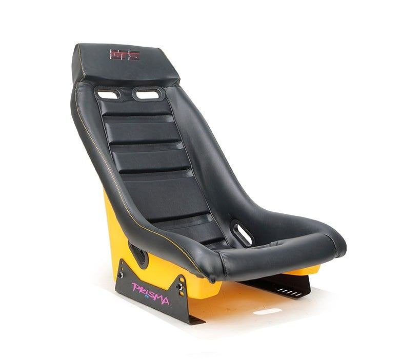 NRG Prisma GT Arcade Zwart Geel leder Kuipstoel, Ophalen of Verzenden
