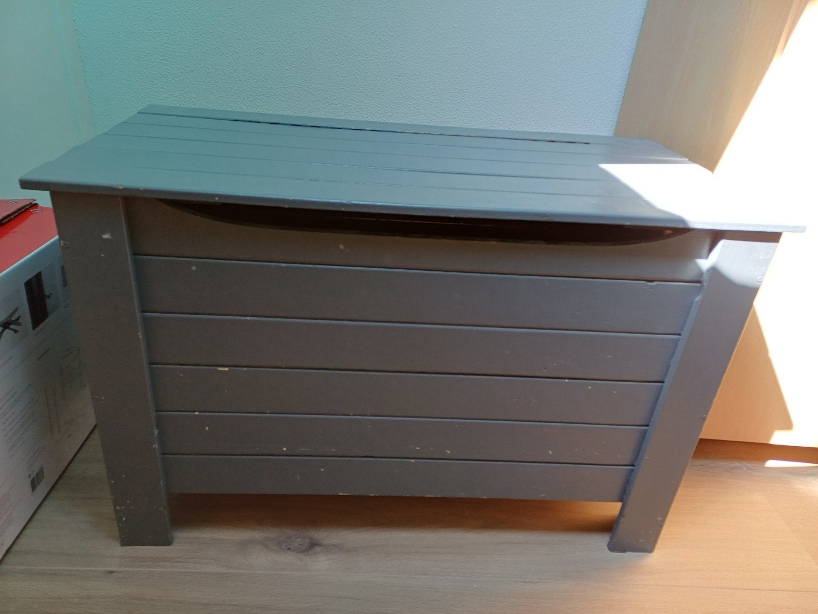 Opberg kist, Tuin en Terras, Ophalen, Gebruikt, Hout, Overige typen
