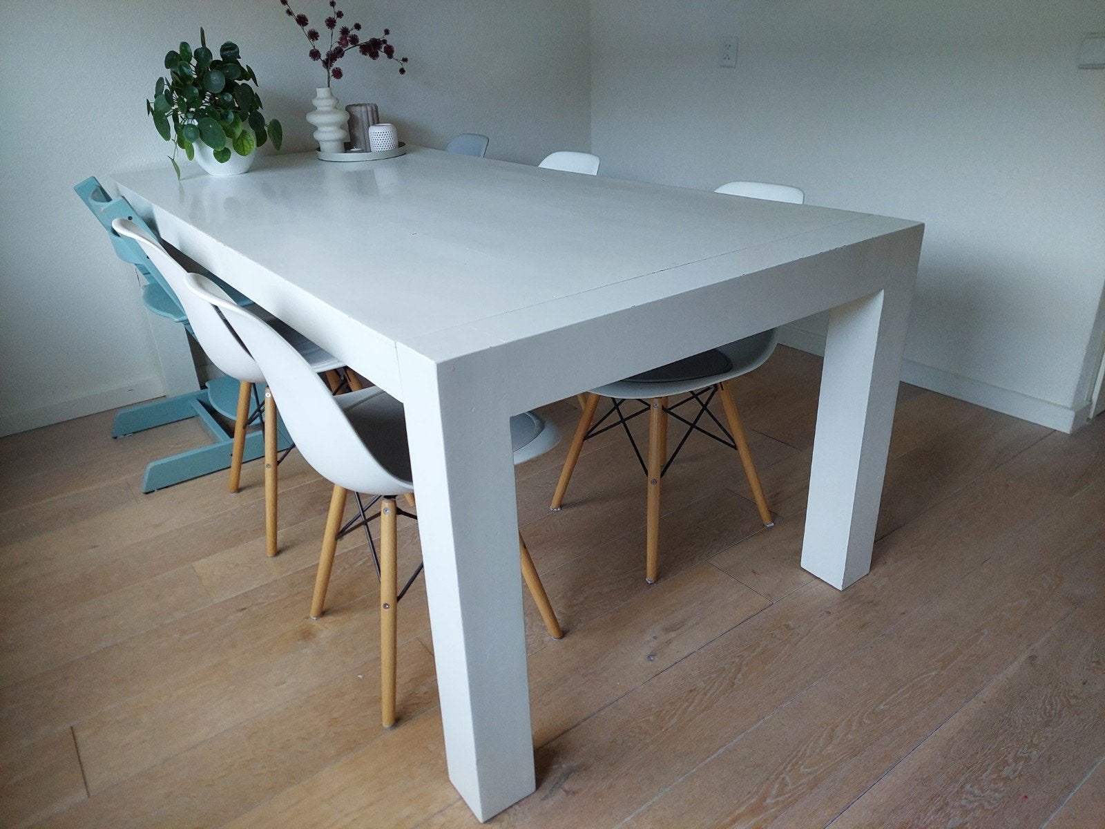 Oerdegelijke eettafel massief hardhout (Sheesham-hout), Huis en Inrichting, Tafels | Eettafels, Gebruikt, 100 tot 150 cm, 200 cm of meer