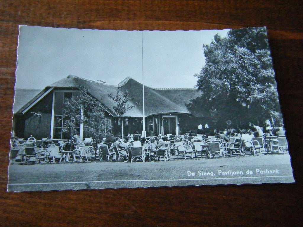 K41 - De Steeg - Terras Paviljoen - Mooi/Oud, Ophalen of Verzenden, 1940 tot 1960, Gelderland